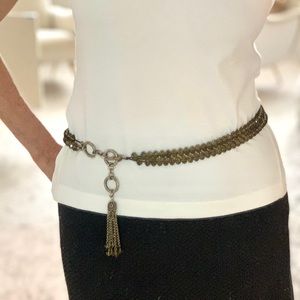 Suzi Roher crystal beaded stretch belt Small